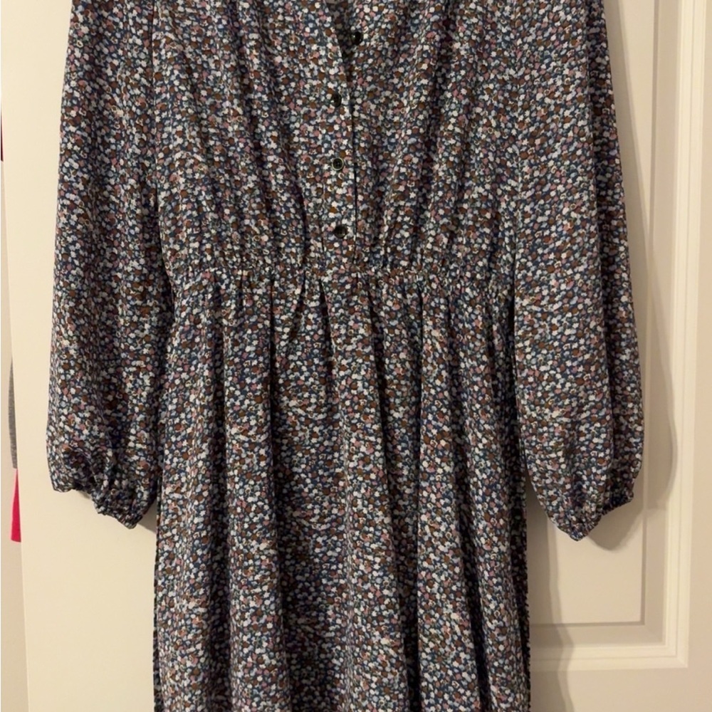 Pink Lily Long Sleeve Floral Dress